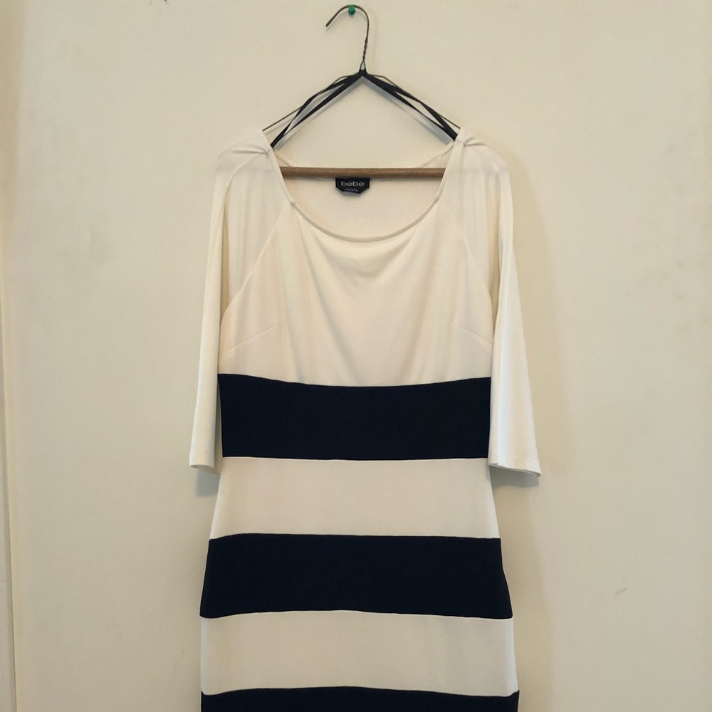 Black and white BeBe Dress
